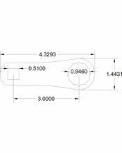 Load image into Gallery viewer, 3 inches on center Dog bone 15/16