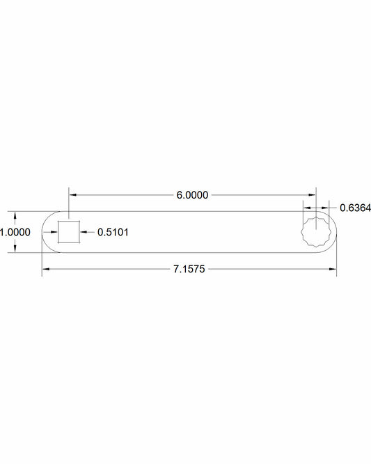 16mm torque adapter 6 inches on center