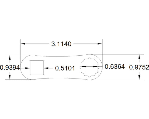 16mm Bulletproof torque adapter 12 point