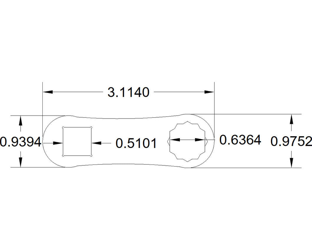 16mm Bulletproof torque adapter 12 point