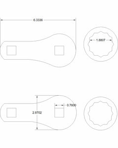 Hicks 2 1 13/16 + 1 7/8 modified torque adapters