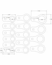 Load image into Gallery viewer, 1 1/16 to 2 1/16 torque adapter set 17 pc