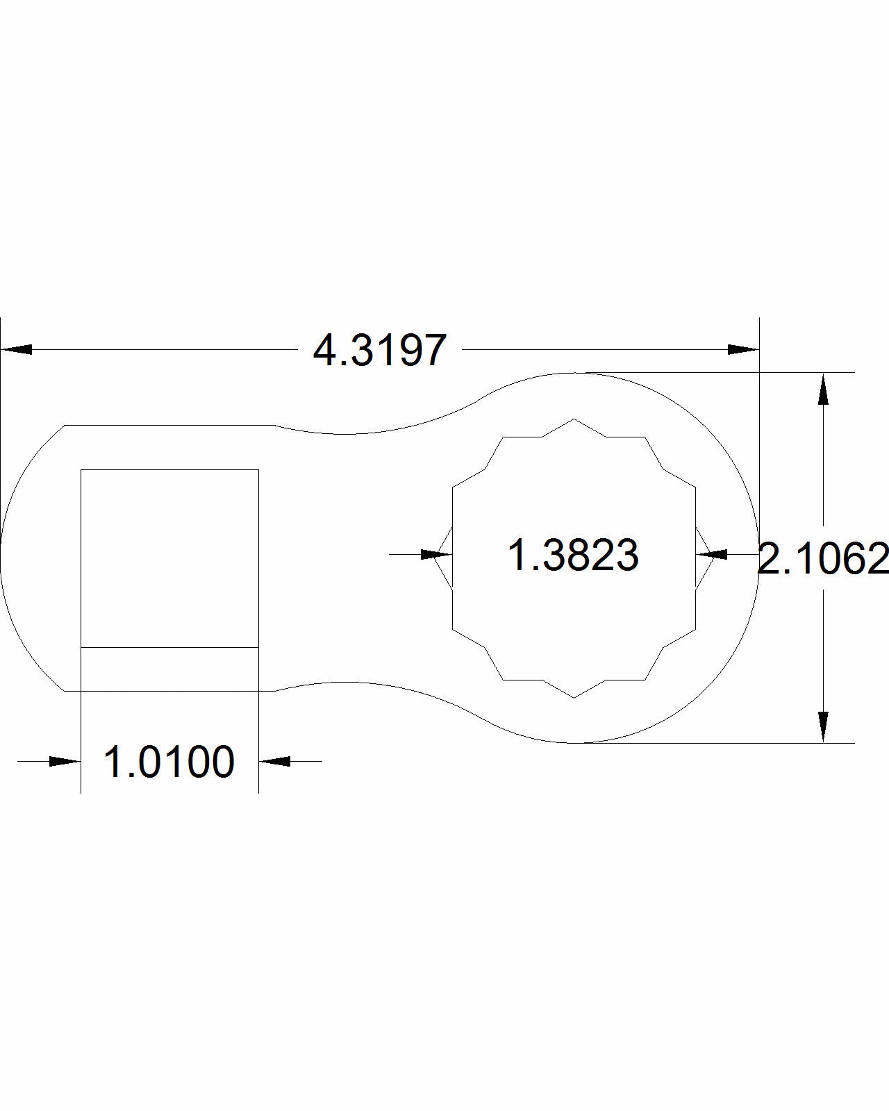 Bulletproof dog bone 1 3/8"