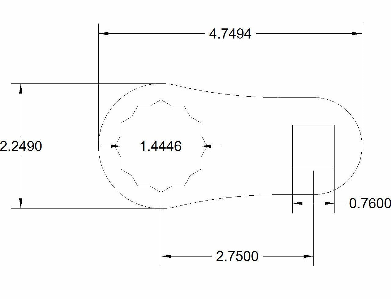 Bulletproof Dog Bone 1-7/16"