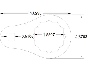 Bulletproof 1 7/8  torque adapter