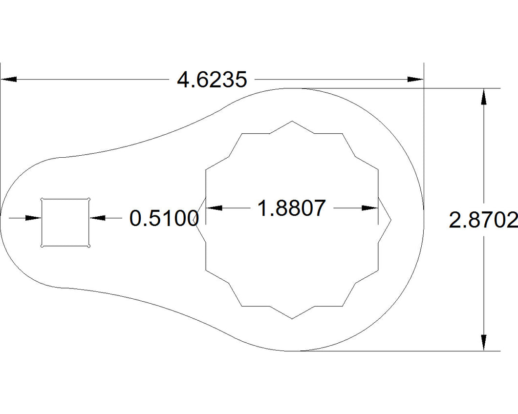 Bulletproof 1 7/8  torque adapter