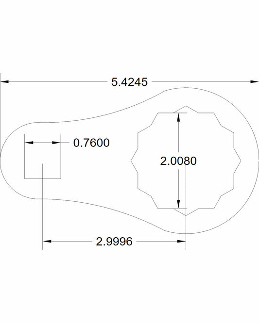 Bulletproof 2" Dog Bone 3-inch on center
