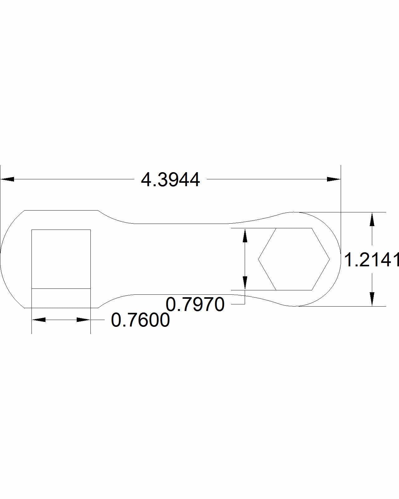 Bulletproof 20mm Bulletproof Dog Bone Torque Adapter with 3"-On-Center