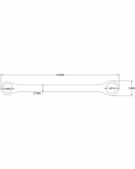 Bulletproof Double Box Wrench 24mm and 27mm