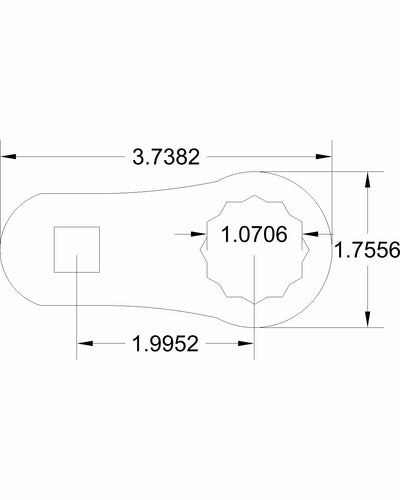 Bulletproof Dog bone 27mm    2in center to center