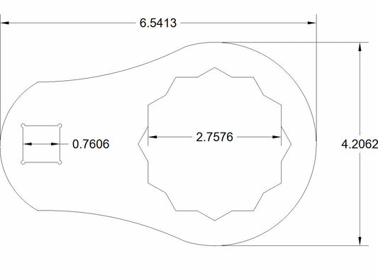 Bulletproof 2-3/4" Torque Adapter