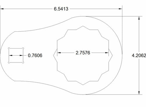 2 3/4 Bulletproof torque adapter