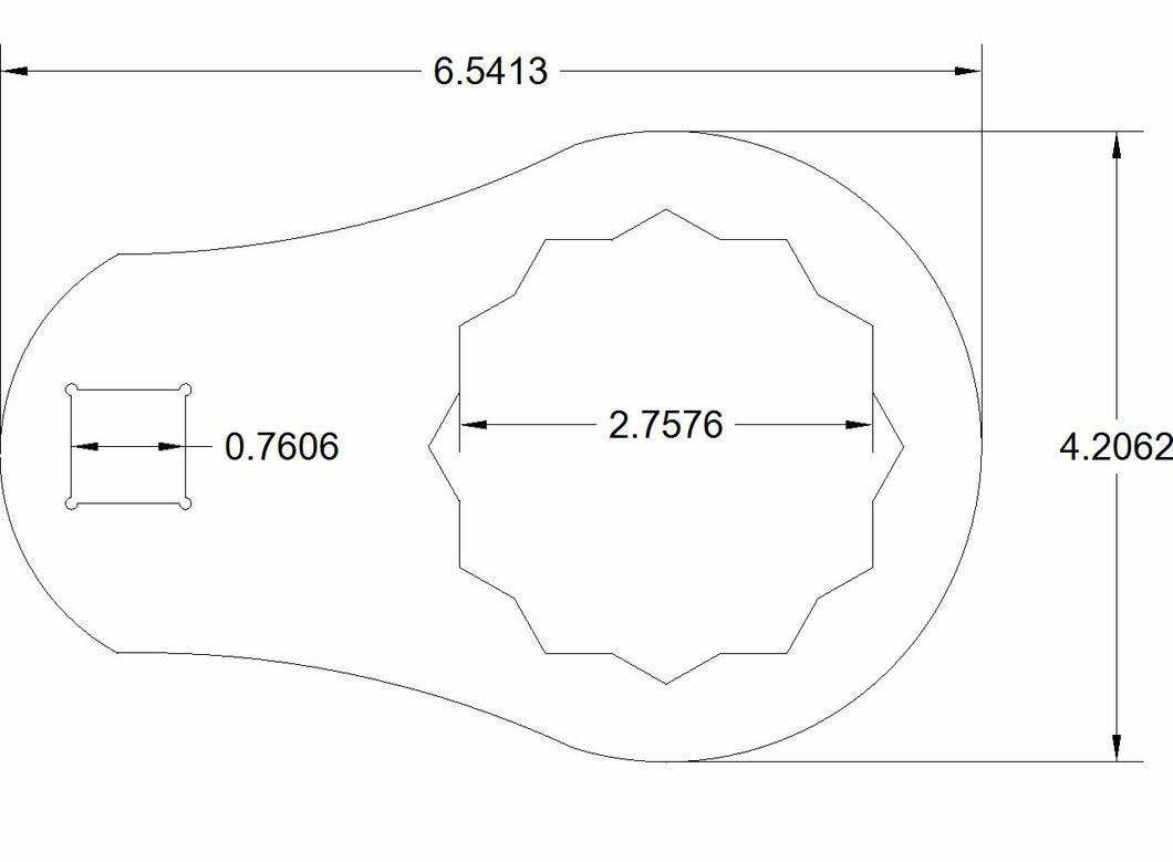 2 3/4 Bulletproof torque adapter