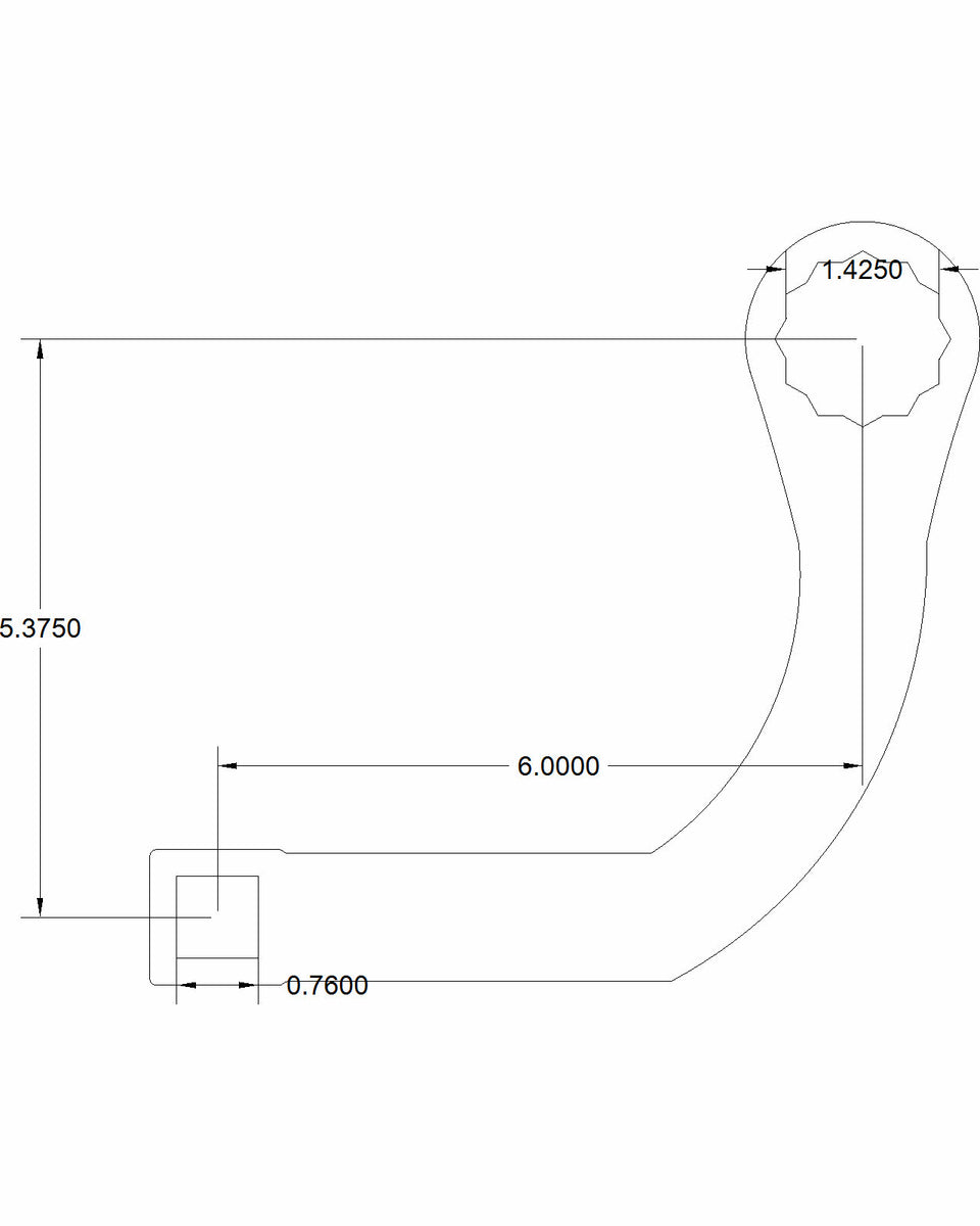 36mm Crows foot adapter Barge special – Mass Fabricator