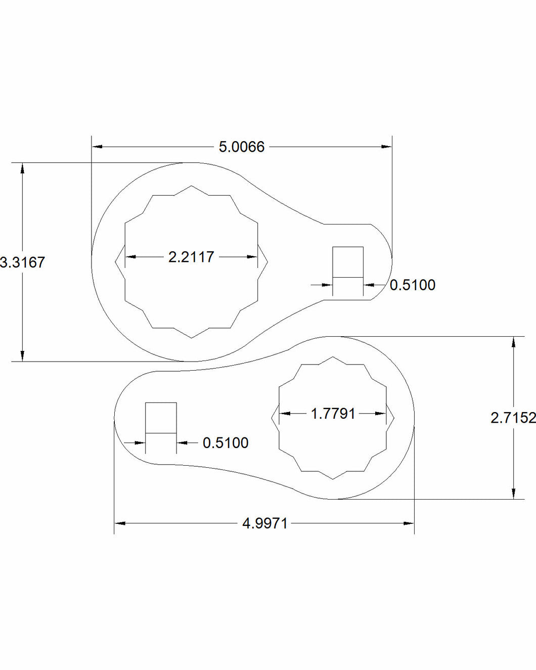 Honda axle nut tools 45mm & 56mm torque adapter