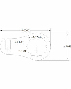45mm 12-point torque adapter