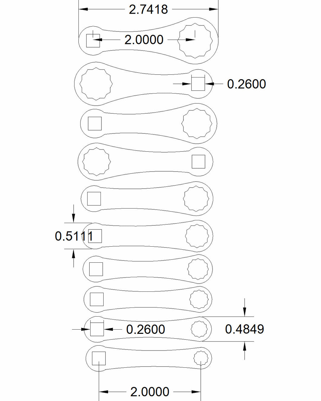 Ward 10 6mm-15mm 1/4 drive