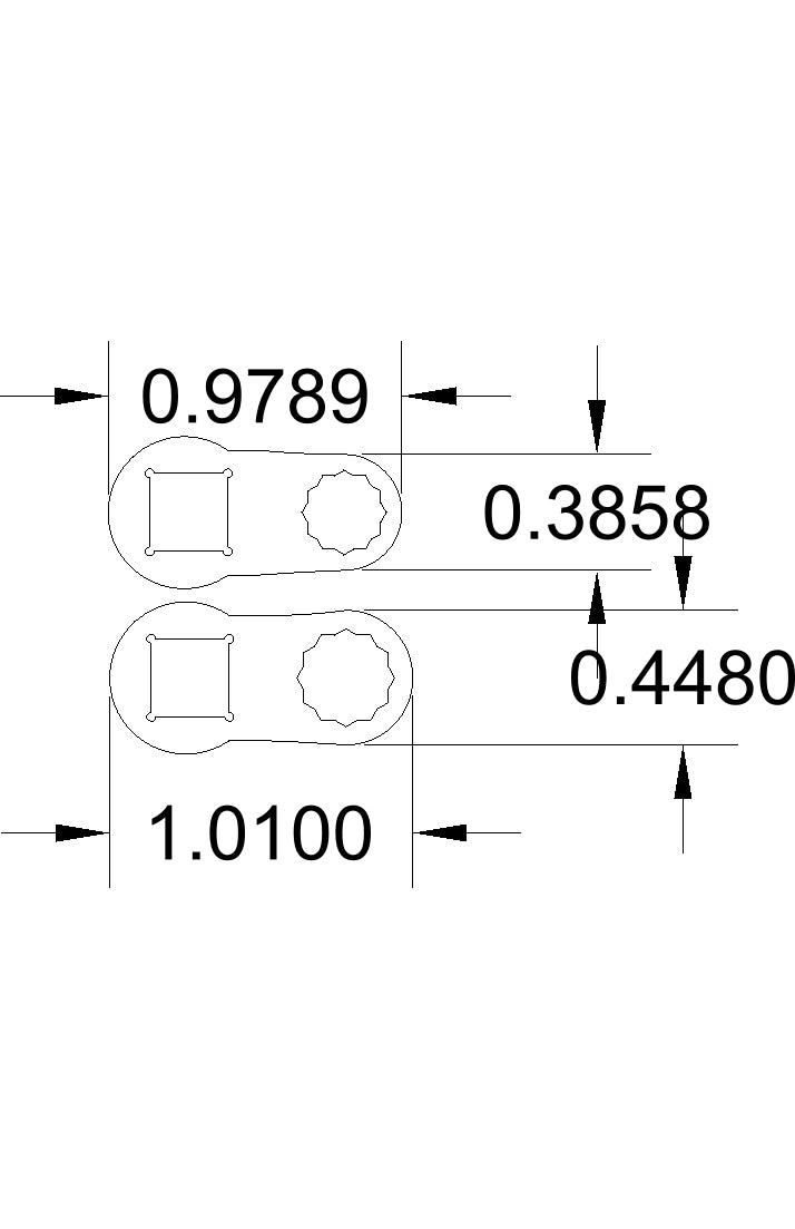 6mm + 7mm small dogbone  1/4 drive