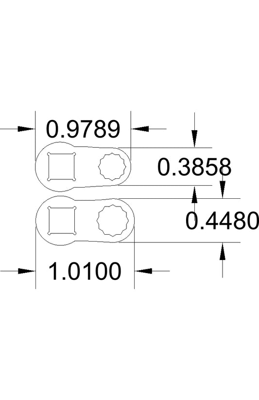 6mm + 7mm small dogbone  1/4 drive