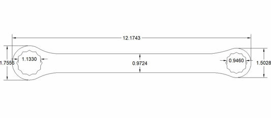 Bulletproof Double Box End 15/16" and 1-1/8"