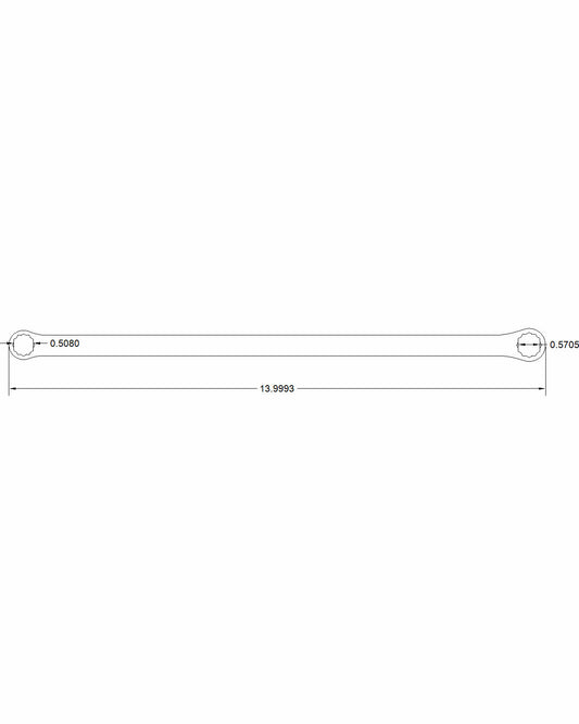 Long Reach Bulletproof Double Box 1/2" & 9/16" Wrench 14 inch long