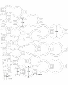 SAE flare nut set 3/4 to 2 1/2