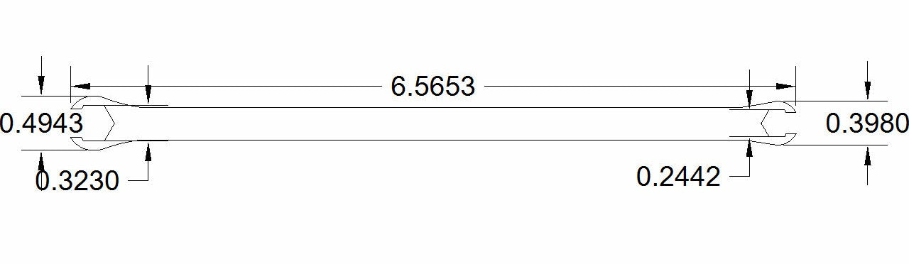 A flare wrench, also known as a flare‑nut or line wrench, is a specialized hand tool designed for tightening and loosening fasteners on soft metal fittings and round tubing assemblies. Its partially enclosed head features a narrow slot that allows the wrench to slide over tubing while maintaining contact with five or more sides of the fastener, providing significantly greater grip than a standard open‑end wrench.