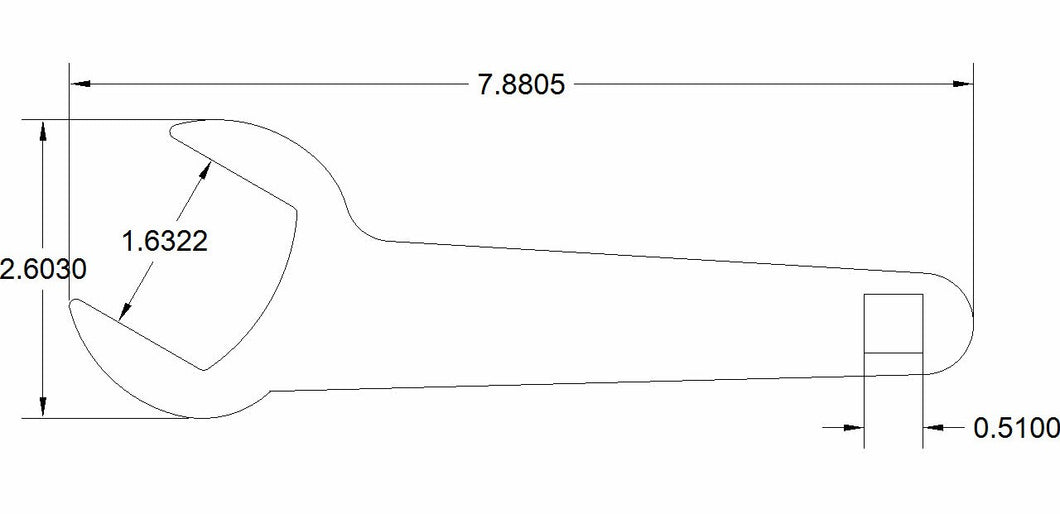 1 5/8 SAE line wrench single