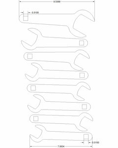 Kelley mod service wrench set