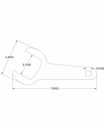 2 1/8-line wrench single
