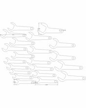Load image into Gallery viewer, SAE line wrench 3/4-2 21pc 0 skips