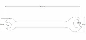 Double open end 1 1/8 and 1 1/2