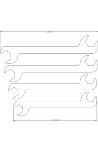 1 1/16 to 1 1/4 Double open end 4 pc. 30/60 degree off sets