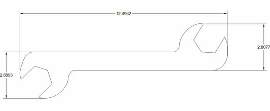 Bulletproof 1-1/2" Double Open-end with a 30-degree and 60-degree offset