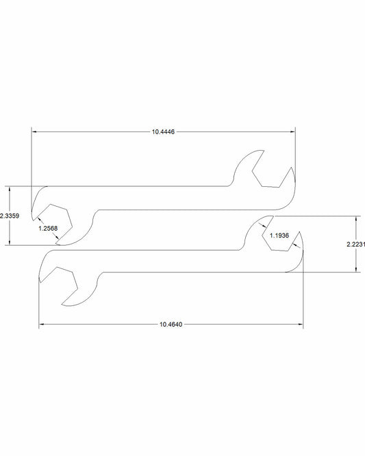 1-3/16 and 1-1/4 open end with double offset