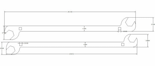 Double open end 1 3/8 and 1 1/2 2 pc. set