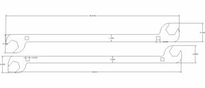 Double open end 1 3/8 and 1 1/2 2 pc. set