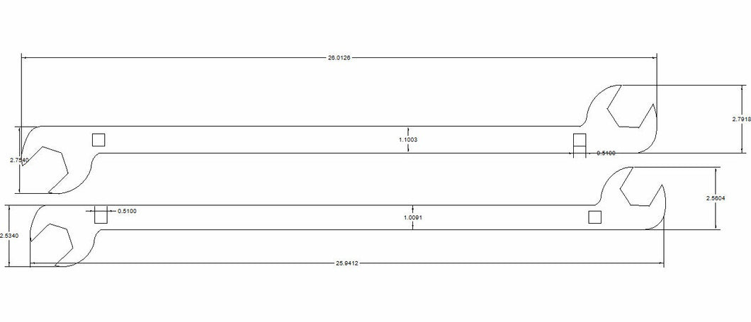 Double open end 1 3/8 and 1 1/2 2 pc. set