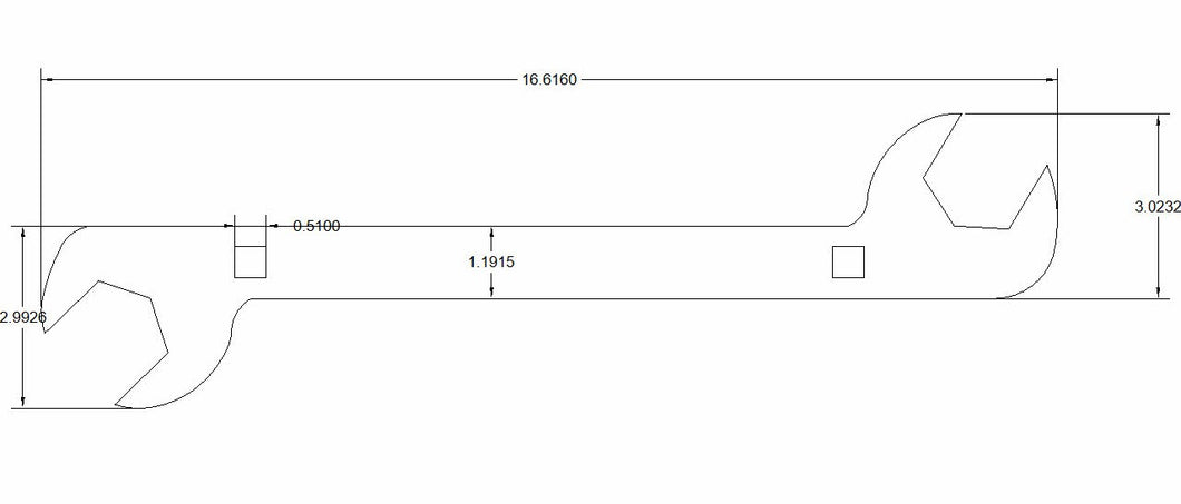 Double open end 1 5/8
