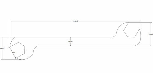 2 1/4 double open end 30/60