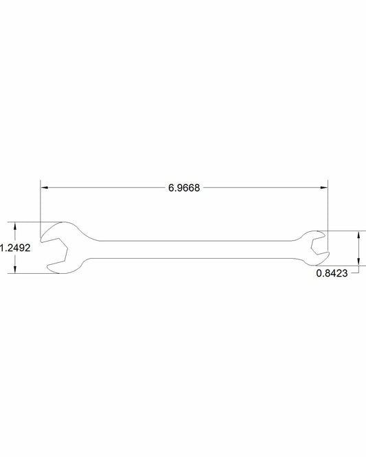 3/8" + 9/16" Double Open End .120 thick