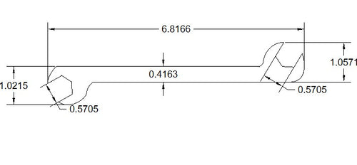 9/16 Double open end 30/60 degree