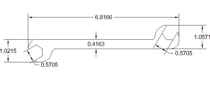 9/16 Double open end 30/60 degree