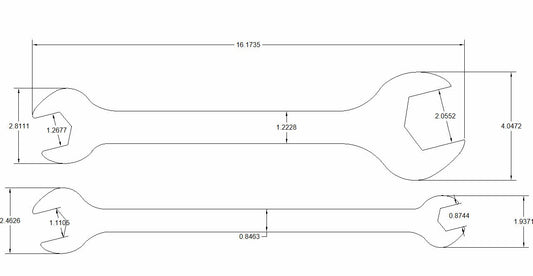 2pc Double Offset Open Ends mm set "Perfetti 2" special