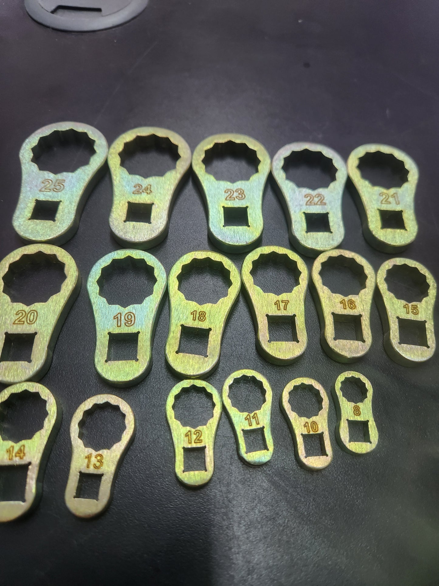 17pc set Dog Bone sizes 8mm to 25mm