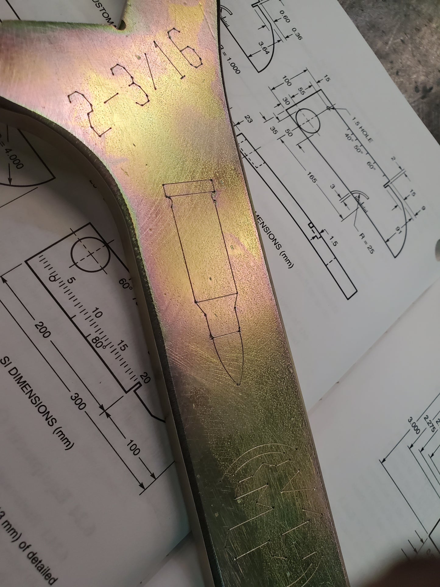 Bulletproof Double Open-End Wrench 2-3/16"