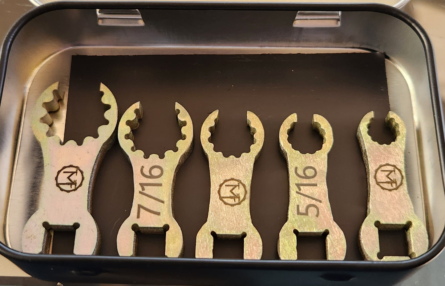 Bulletproof dog bone spline tubing wrench 5-pieces